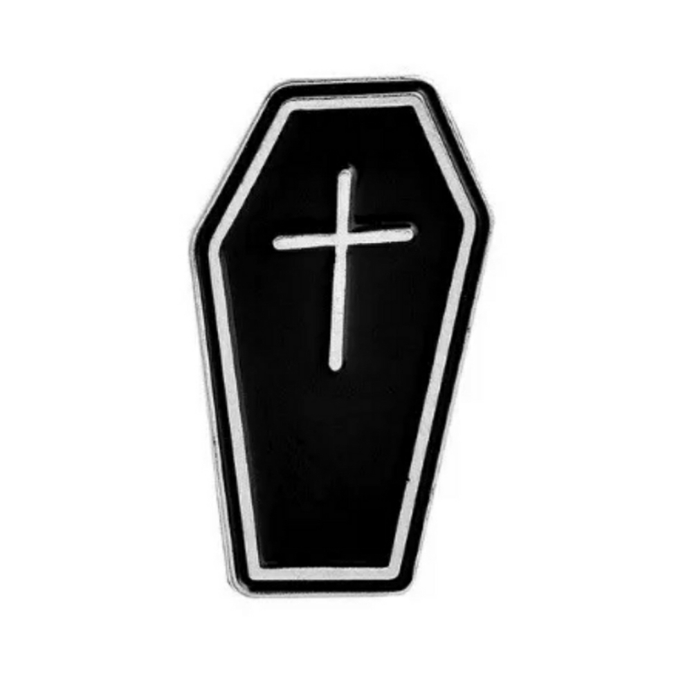{5/$25} coffin enamel pin